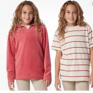 Unionbay Youth Hoodie and Tee set, PINK, M (10/12)